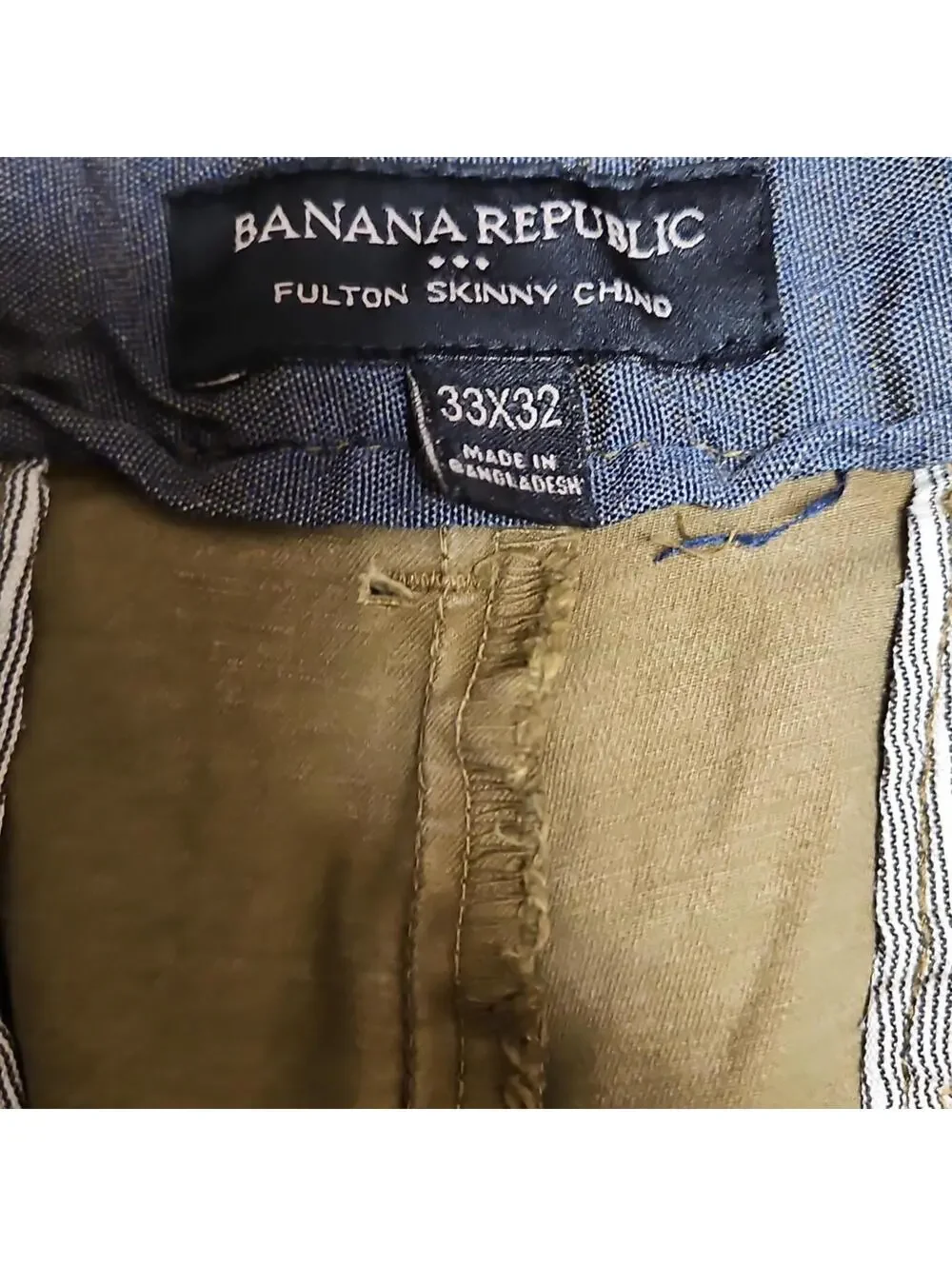 Banana Republic | Men's Tan Fulton Skinny Chino | 33x32